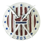 Полковой знак 303-й авиационной эскадрильи. Польша, муляж