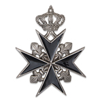 Нагрудный знак «Мальтийский крест» черный, копия