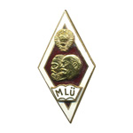 Знак «Университет марксизма-ленинизма» с надписью MLÜ, копия