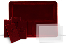 Планшет для наград «История Героев», 5 наборных ячеек и 2 капсулы для хранения