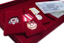 Планшет для наград «История Героев», 5 наборных ячеек и 2 капсулы для хранения