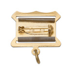 Квадроколодка из желтого металла