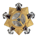 Орден Нахимова (I степень, на закрутке), профессиональный муляж