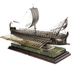 Греческая триера, масштабная модель