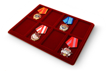 Планшет для наград СССР, 8 ячеек