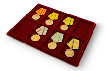 Планшет для наград СССР, 8 ячеек