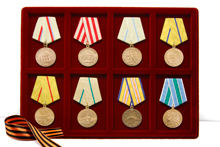 Коллекция медалей «За оборону Родины», сувенирные муляжи