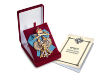 Знак ордена святого Андрея Первозванного с мечами и стразами, копия