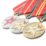 Полный комплект медалей «За безупречную службу» I, II, III степени, сувенирный муляж