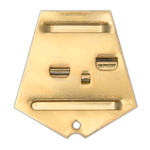 Колодка СССР латунная пятиугольная