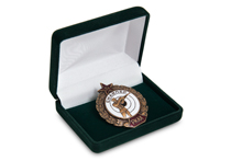 Футляр велюровый под знак, бордовый