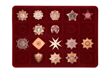 Планшет под ордена СССР, 20 ячеек (68х68 мм)