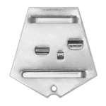 Колодка СССР пятиугольная алюминиевая