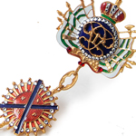 Цепь ордена Святого Андрея Первозванного с хрусталём Swarovski