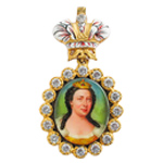 Наградной портрет Имп. Анны Иоанновны, муляж