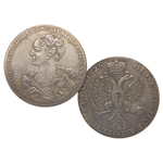 Рубль 1726 Екатерина 1 (портрет влево), копия