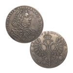 1 рубль 1707 ПОРТРЕТ РАБОТЫ Г. ГАУПТА Год славянский, копия